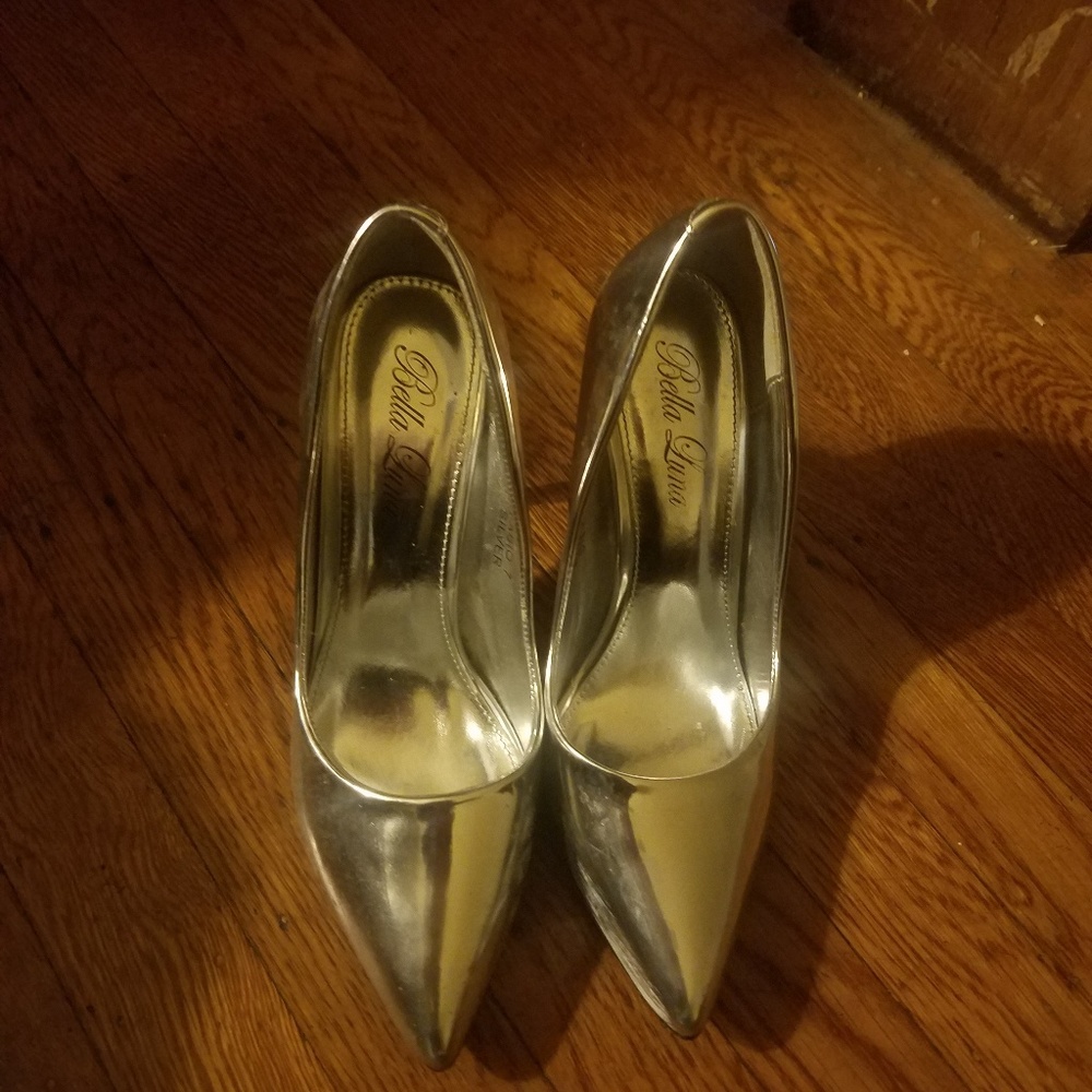 silver heels